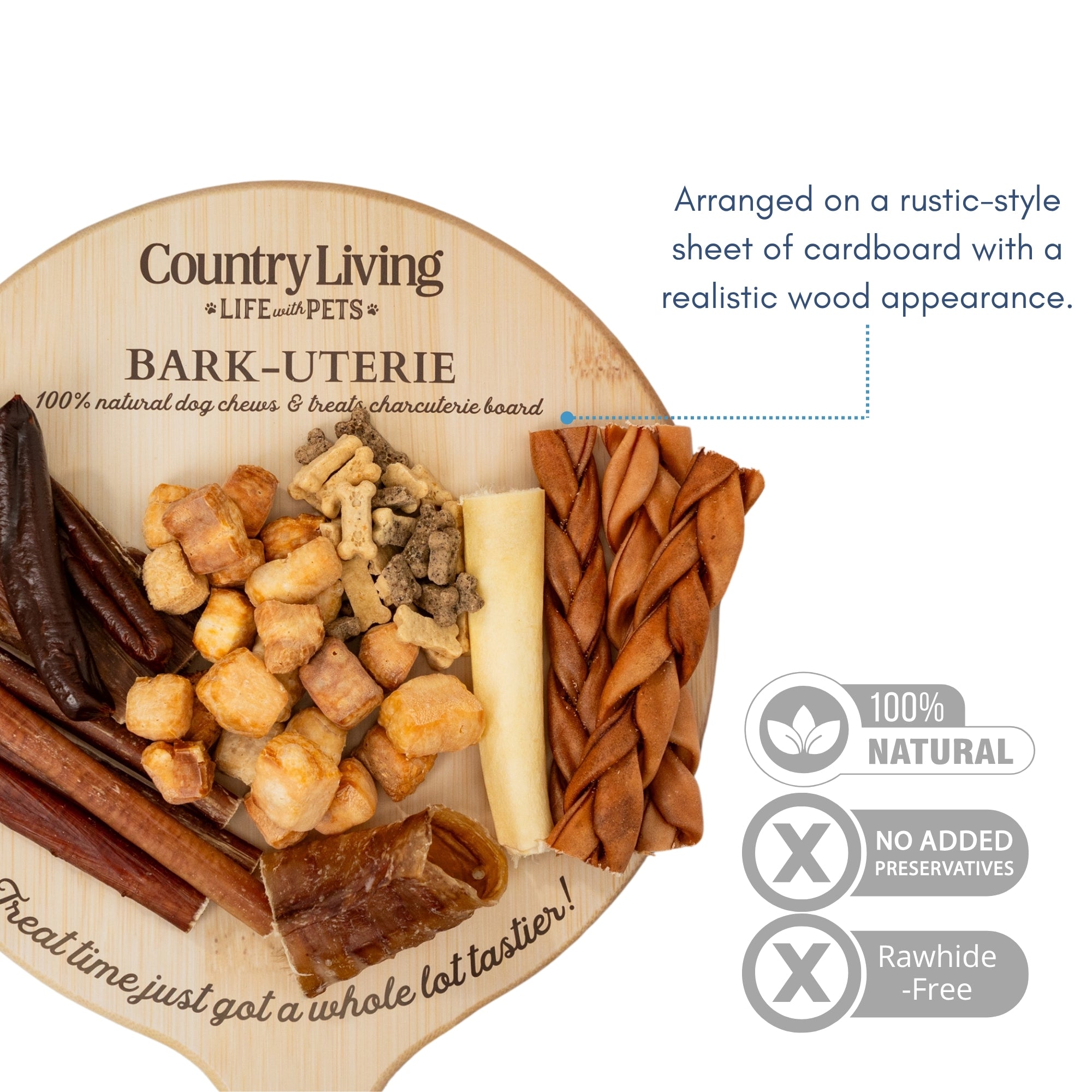 Country Living Bark-Uterie Board